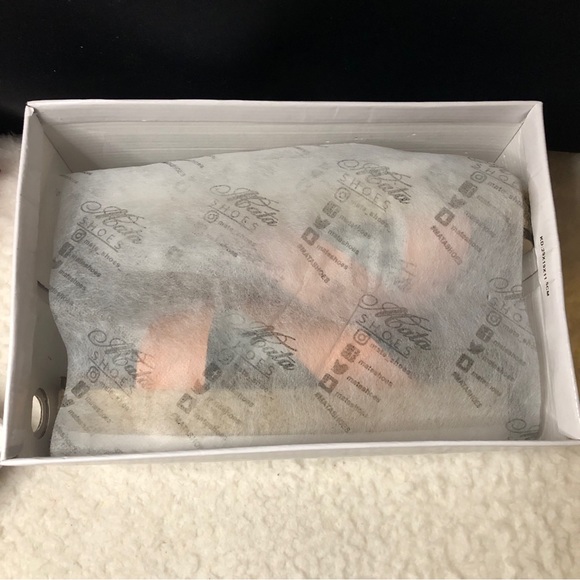 New Mata Shoes Blush Croc Embossed Criss Cross Espadrille Slip On Sandals - Picture 13 of 14